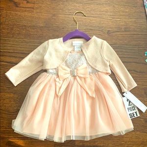 Lace Dress with Sweater